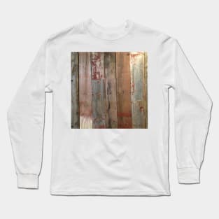 Farmhouse chic Rustic western country primitive barn wood Long Sleeve T-Shirt